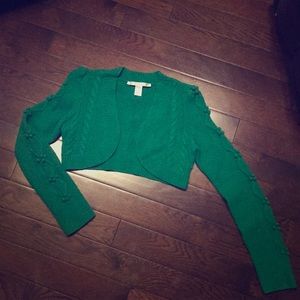 DVF cropped sweater shrug size medium!